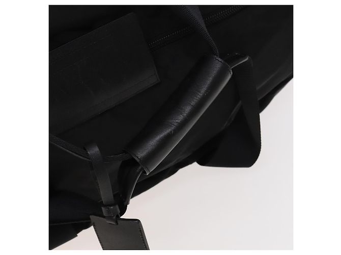 PRADA Borsa Boston Nylon 2way Nero Argento Auth 117470 - vista 7