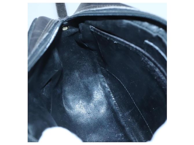 Borsa a Spalla Salvatore Ferragamo in Pelle Nera e Oro Auth BA1137 Nero D'oro - vista 19