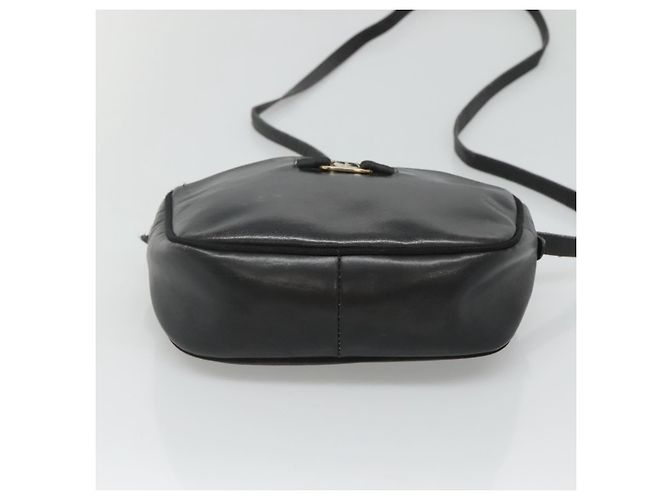 Borsa a Spalla Salvatore Ferragamo in Pelle Nera e Oro Auth BA1137 Nero D'oro - vista 5