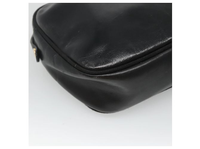 Borsa a Spalla Salvatore Ferragamo in Pelle Nera e Oro Auth BA1137 Nero D'oro - vista 9