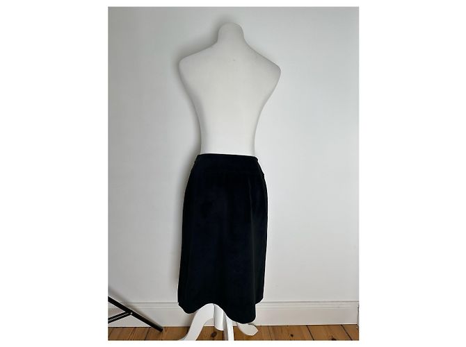 Gonna vintage Courreges nera Nero - vista 6