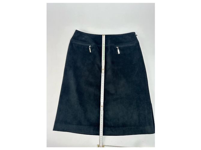 Gonna vintage Courreges nera Nero - vista 7