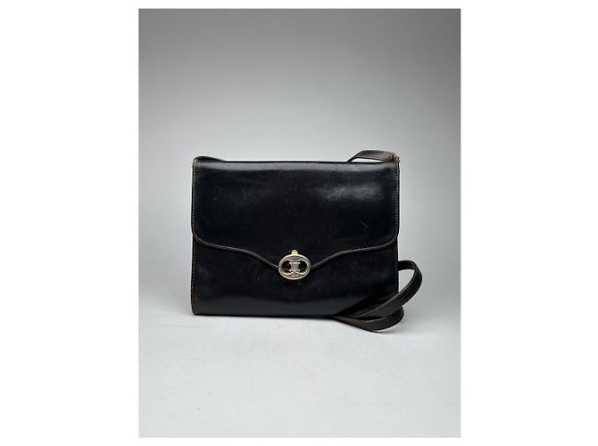 Céline Vintage Celine Triomphe Leder Tasche Braun - Ansicht 10
