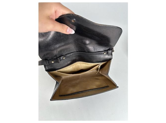 Céline Vintage Celine Triomphe Leder Tasche Braun - Ansicht 3