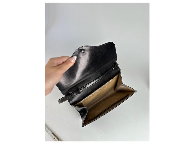 Céline Vintage Celine Triomphe Leder Tasche Braun - Ansicht 4