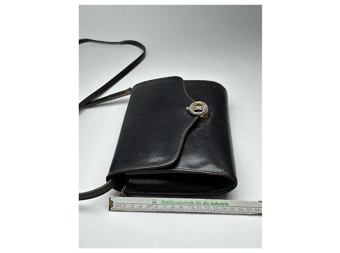 Céline Vintage Celine Triomphe Leder Tasche Braun - Ansicht 5