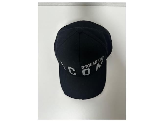 Dsquared2 "Be Icon" Baseball Cap Schwarz Silber - Ansicht 3