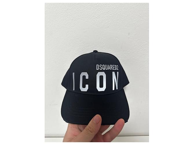 Dsquared2 "Be Icon" Baseball Cap Schwarz Silber - Ansicht 8