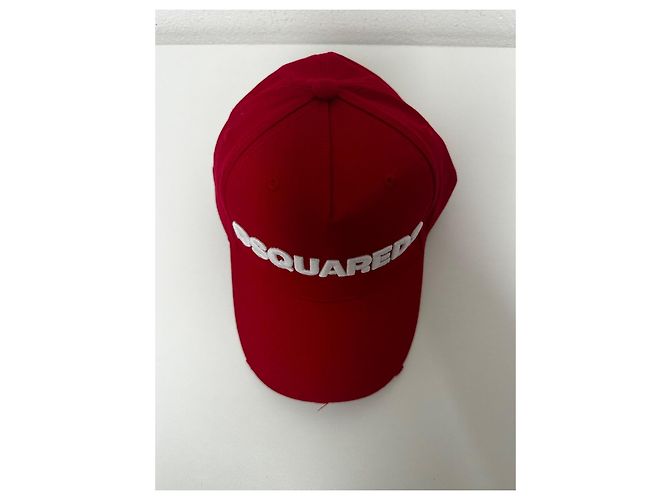 Rote Logo-Baseballmütze von Dsquared2 Weiß - Ansicht 2