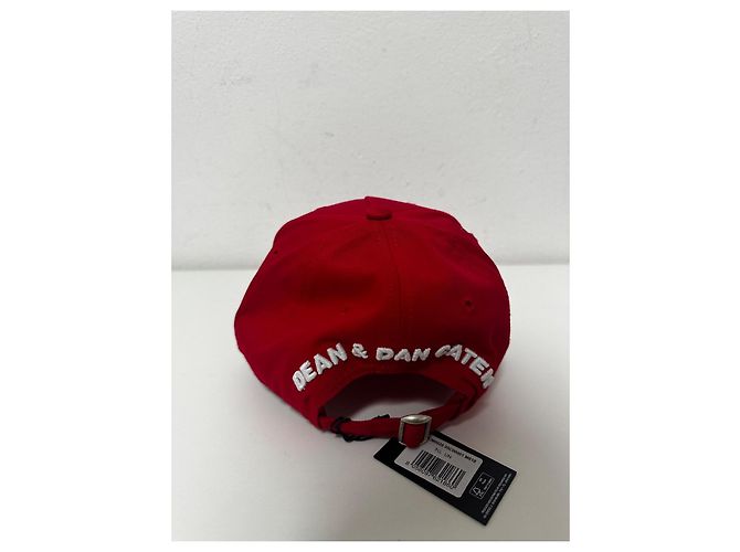 Rote Logo-Baseballmütze von Dsquared2 Weiß - Ansicht 3