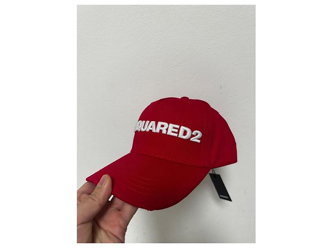 Rote Logo-Baseballmütze von Dsquared2 Weiß - Ansicht 5