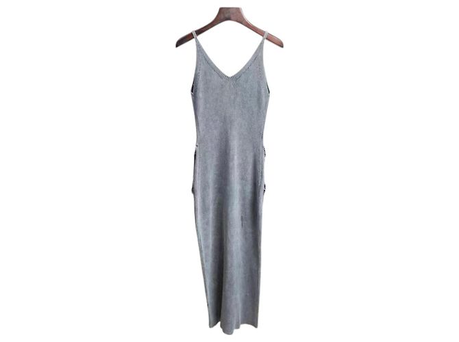 Diesel m-melti Strickmidi Kleid grau - Ansicht 5