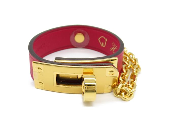 Hermès Hermes Kelly Handschuhhalter Rot Golden - Ansicht 2