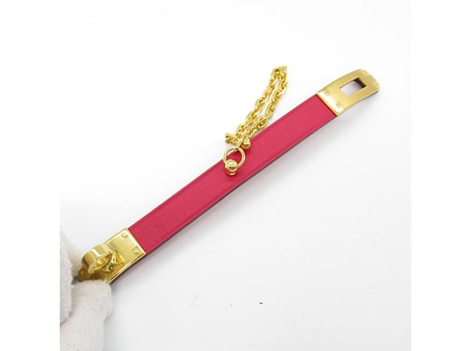 Hermès Hermes Kelly Handschuhhalter Rot Golden - Ansicht 7
