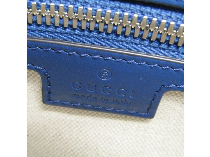 Gucci GG Embossed Tote 625774 Blue - view 11
