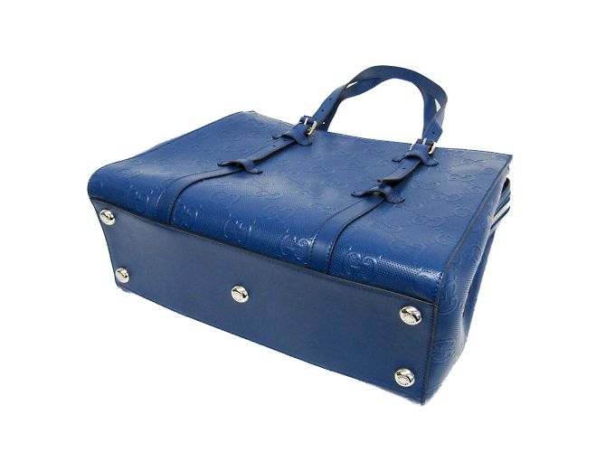Gucci GG Embossed Tote 625774 Blue - view 3
