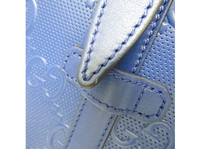 Gucci GG Embossed Tote 625774 Blue - view 6