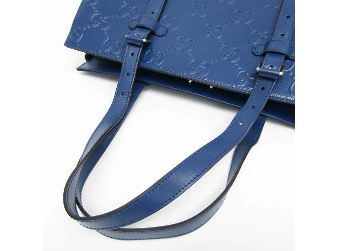 Gucci GG Embossed Tote 625774 Blue - view 8