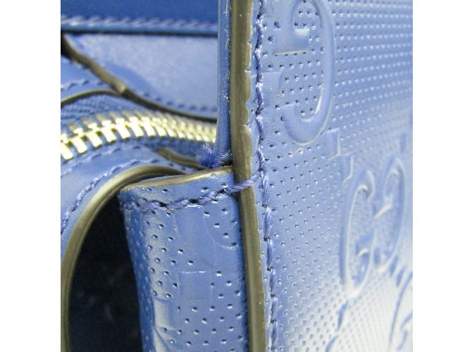 Gucci GG Embossed Tote 625774 Blue - view 9