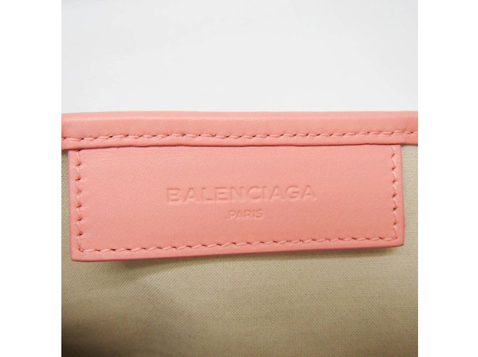 Everyday Bolso de mano Balenciaga Navy Cabas S Rosa Blanco roto - vista 14