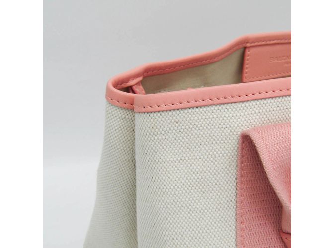 Everyday Bolso de mano Balenciaga Navy Cabas S Rosa Blanco roto - vista 8