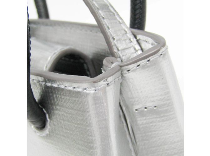 Mini Borsa a Spalla con Supporto per Telefono Balenciaga Argento - vista 8