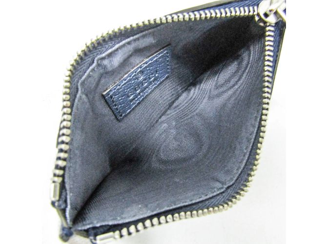 Tarjetero de monedas Gucci GG Marmont Azul marino - vista 4