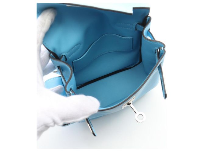Hermès Zaino Hermes Kelly Jump Blu - vista 4