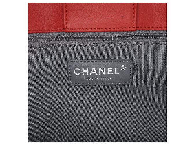 Chanel Rosso Piccola Borsa in Pelle di Vitello Executive Cerf - vista 5