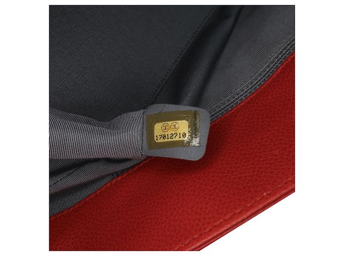 Chanel Rosso Piccola Borsa in Pelle di Vitello Executive Cerf - vista 6