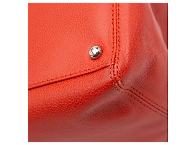 Chanel Rosso Piccola Borsa in Pelle di Vitello Executive Cerf - vista 7