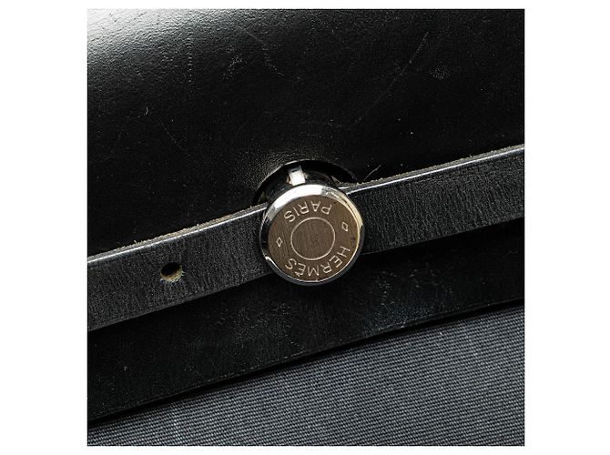 Hermès Schwarzer Toile Herbag GM Rucksack - Ansicht 10