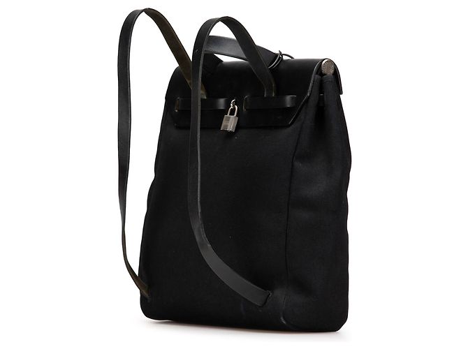 Hermès Schwarzer Toile Herbag GM Rucksack - Ansicht 2