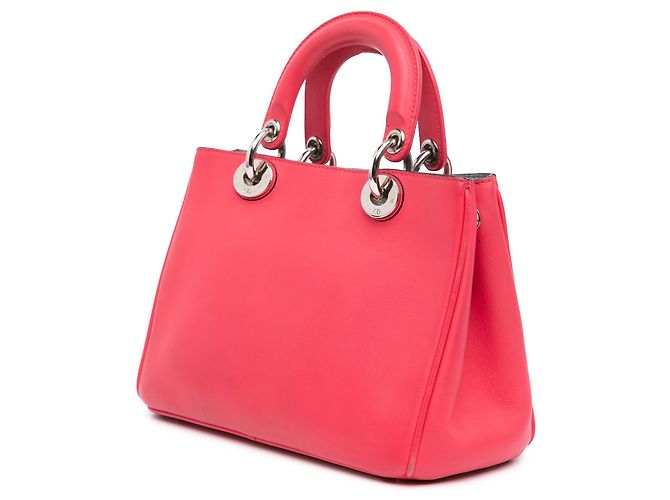 Borsa Diorissimo piccola in pelle rosa - vista 2