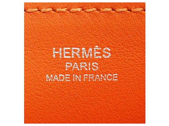 Hermès Arancione Mini Swift Halzan 22 - vista 5