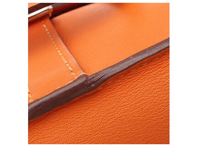 Hermès Arancione Mini Swift Halzan 22 - vista 8