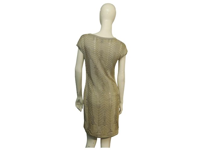 M Missoni Missoni Gold Shiny Strickkleid Mini Golden - Ansicht 2