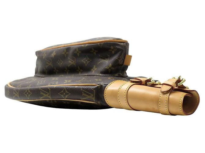 ASTUCCIO PER RACCHETTA DA TENNIS VINTAGE LOUIS VUITTON TOILE MONOGRAMMA Marrone - vista 3