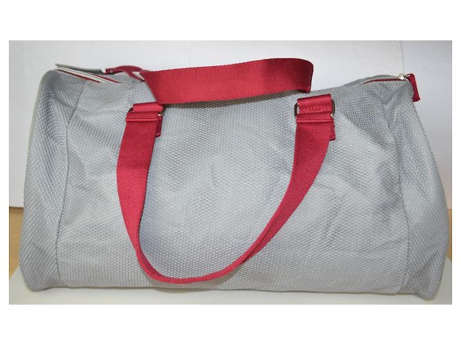 Borsone Dolce & Gabbana rosso e grigio in tessuto tecnico - vista 2