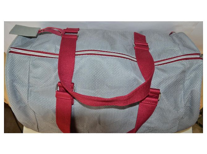 Borsone Dolce & Gabbana rosso e grigio in tessuto tecnico - vista 5