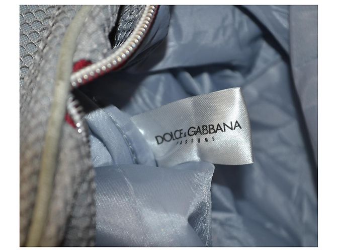 Borsone Dolce & Gabbana rosso e grigio in tessuto tecnico - vista 9
