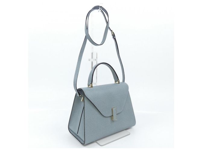 Borsa in pelle blu Valextra - vista 2