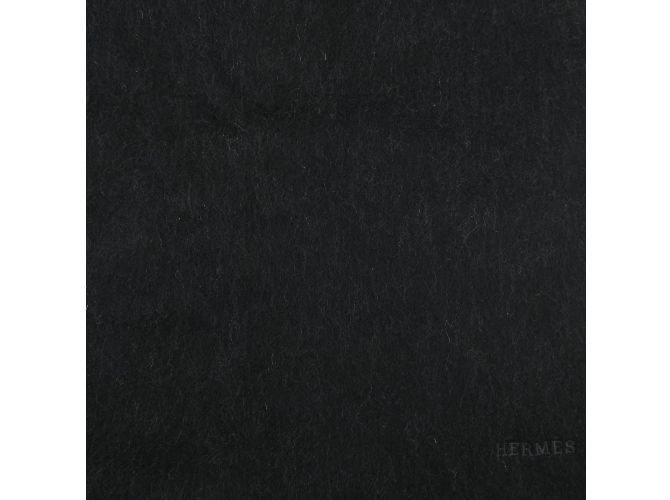 Stola in cashmere Hermès Marrone Nero - vista 4
