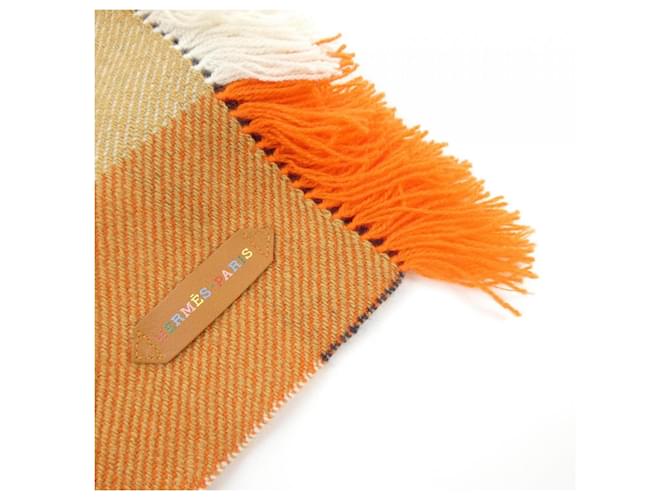 Stola in cashmere Hermès Rosso Beige - vista 2