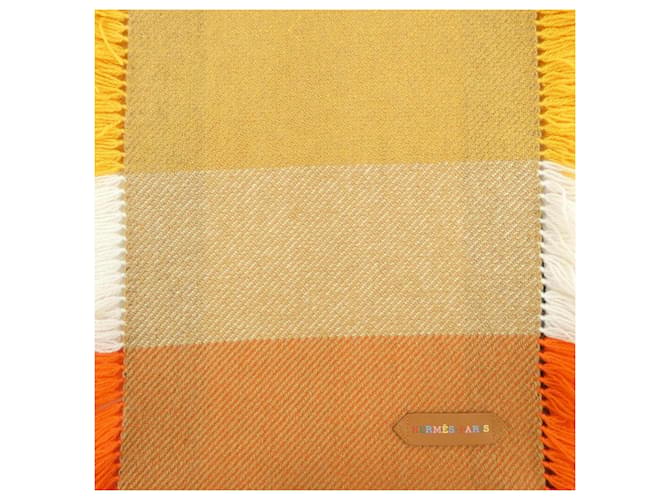 Stola in cashmere Hermès Rosso Beige - vista 4