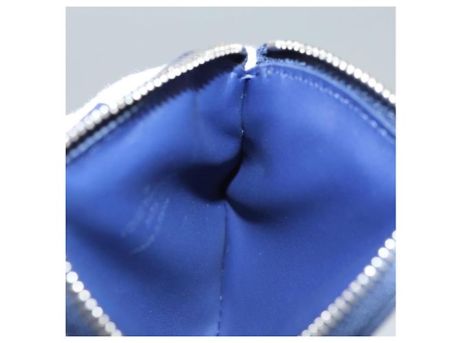 LOUIS VUITTON Monogram Bandana Pochette HIGH 5 Bianco Blu M81410 LV Auth BA1543SM - vista 22