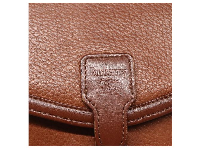 Autre Marque Borsa a Spalla Burberrys in Pelle Marrone Oro Auth BA1088 D'oro - vista 10