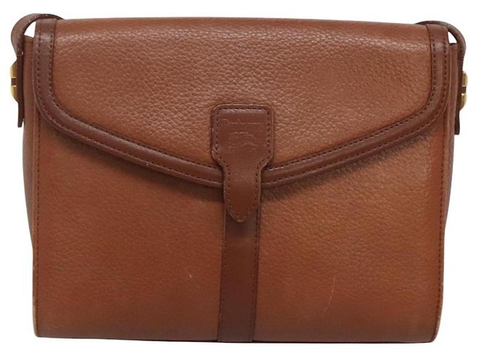 Autre Marque Borsa a Spalla Burberrys in Pelle Marrone Oro Auth BA1088 D'oro - vista 13
