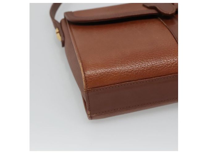 Autre Marque Borsa a Spalla Burberrys in Pelle Marrone Oro Auth BA1088 D'oro - vista 14
