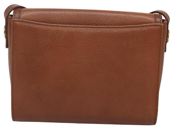 Autre Marque Borsa a Spalla Burberrys in Pelle Marrone Oro Auth BA1088 D'oro - vista 2
